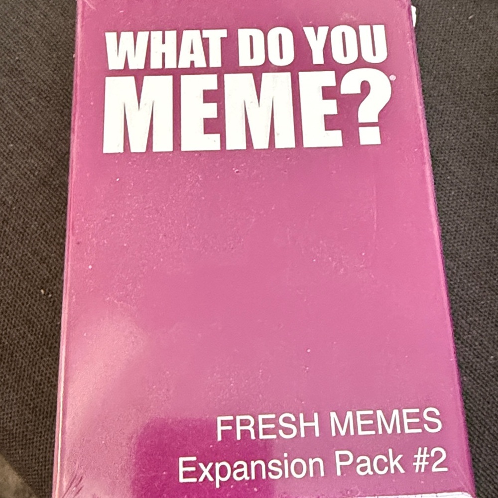 WHAT DO YOU MEME? Fresh Memes Expansion Pack 2 New Sealed